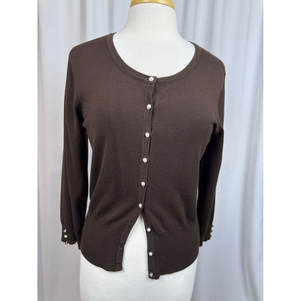 Audrey & Grace Brown Women's Sweater/Cardigan, Large